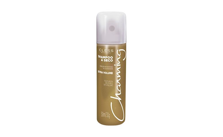 Shampoo seco Charming Extra Volume por R$9,85 na <a href="http://www.netfarma.com.br/produto/36574/shampoo-seco-charming-extra-volume" target="blank_">Netfarma</a>