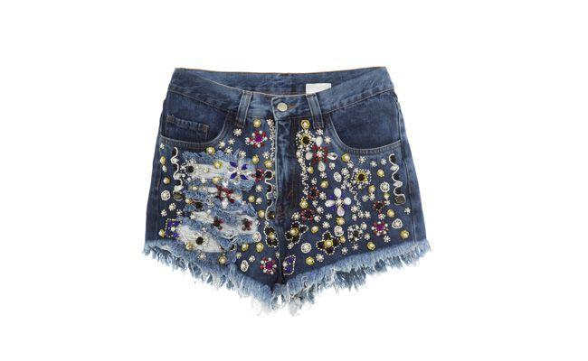 Short jeans bordado por R$1161,30 na Gallerist></p><div class=