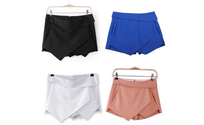 Short Saia Assimétrico por R$41,80 na <a href="http://pinguinho.tanlup.com/product/785275/short-saia-assimetrico" target="blank_">Loja Um Pinguinho</a>