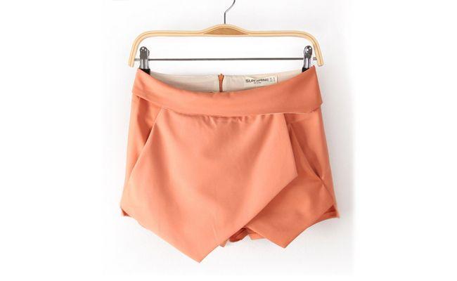 Skort asimetris salmon untuk $ 27,63 pada AliExpress