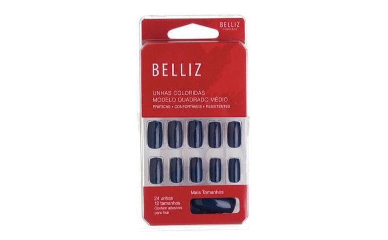 Unhas Belliz Blue Intense - Azul - 1261 por R$ 13,90 na <a href="http://www.casadasunhas.com.br/comprar-unhas-belliz-blue-intense-azul" target="blank_">Casa das Unhas</a>