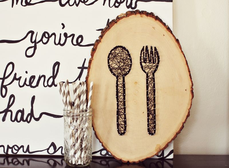 Foto: Reprodução / <a href="http://www.abeautifulmess.com/2013/01/kitchen-wall-art.html" target="_blank">A beautiful mess</a>