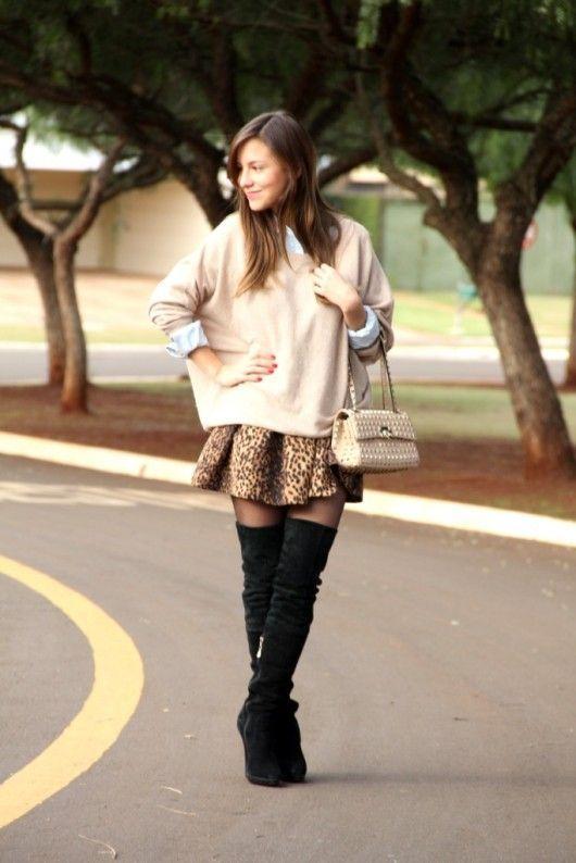 Foto: Reprodução / <a href="http://sonhosdecrepom.com.br/2011/08/look-over-the-knee/" target="_blank">Sonhos de Crepom</a>