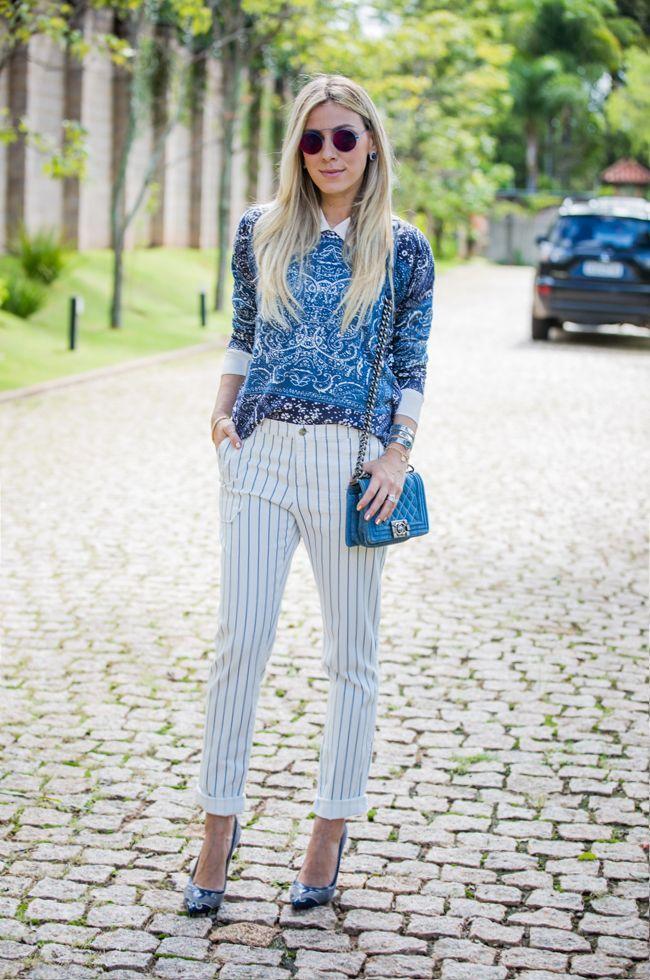 Foto: Reprodução / <a href="http://www.glam4you.com/look-dia-mix-de-estampas/" target="_blank">Glam4You</a>