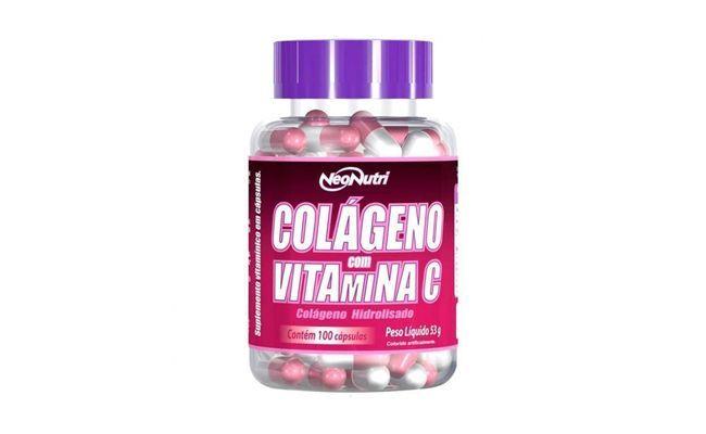 Colágeno com Vitamina C por R$26,90 na <a href="http://www.lojaemforma.net/colageno-com-vitamina-c-100caps-neonutri-details.aspx?gclid=COHlhPis_L8CFShp7AodKSoAOQ" target="blank_">Loja em forma</a>