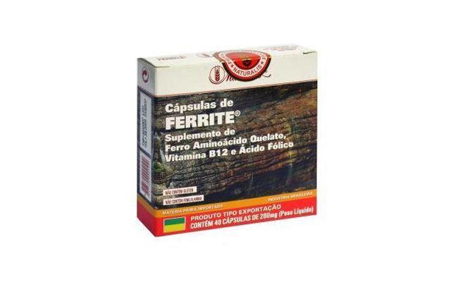 Cápsulas de Ferrite da Naturalis por R$25,90 na <a href="http://www.corpoperfeito.com.br/produto/ferrite_naturalis" target="blank_">Corpo Perfeito</a>