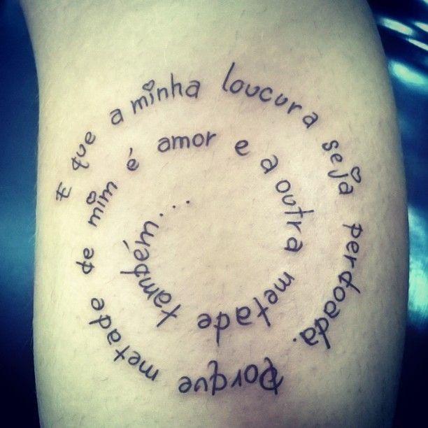 Tatuagens Escritas Trechos E Frases Para Inspirar Sua Tattoo