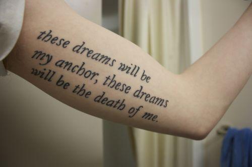 Foto: Reprodução / <a href="http://tattoos-ideas.net/these-dreams-will-be/" target="_blank"> Tattoos ideas </a>