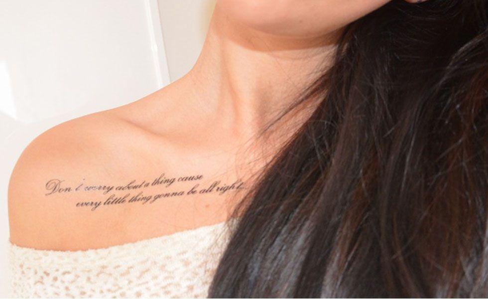 É importante verificar a ortografia e gramática da frase escolhida antes mesmo de tatuá-la, pois se perceber o erro depois, pode ser difícil corrigi-lo ou disfarça-lo. Tome ainda mais cuidado se o texto for em língua estrangeira. Não confie apenas em programas de tradução.