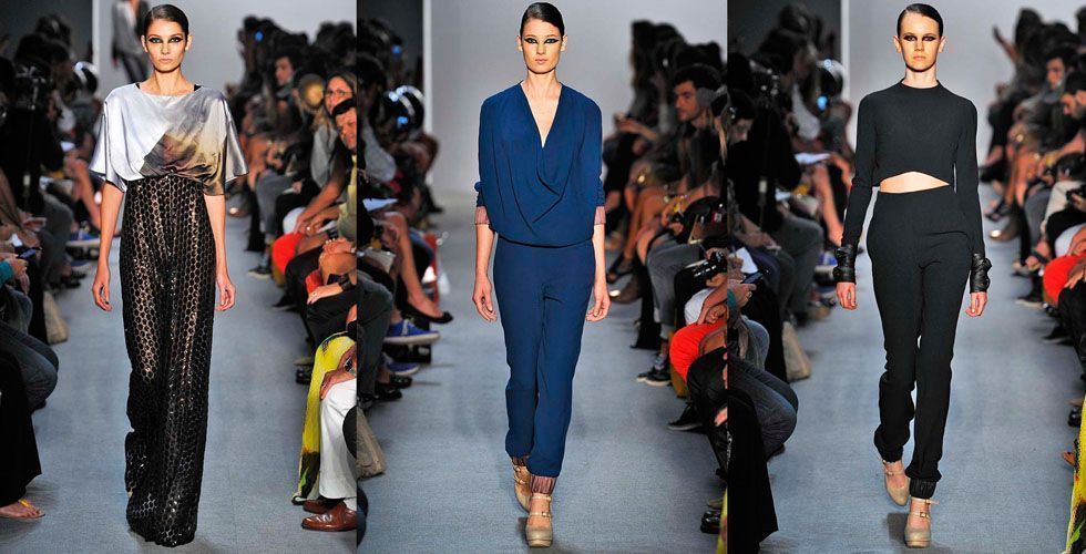 <p>Com foco na assimetria – mais visível nos vestidos – o desfile enxuto com apenas 15 looks trouxe para a passarela a estética festa com uma pegada esportiva. As fendas, os recortes e decotes deixaram as roupas com uma pegada sensual sem vulgaridade. </p>