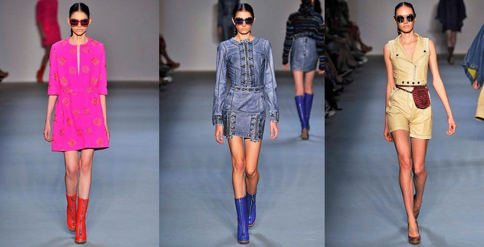 <p>Inspirado na cultura peruana, o estilista Alexandre Herchcovitch misturou tecidos tecnológicos e jeans resinados às texturas étnicas e às cores tipicamente andinas. Com toques futuristas a coleção de inverno com traços de verão estava impecável. </p>
