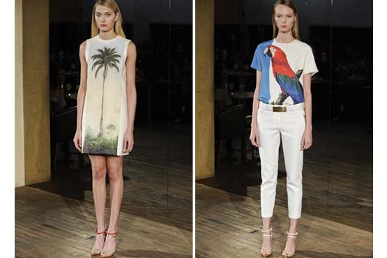 Símbolos do Brasil estampados na moda.
