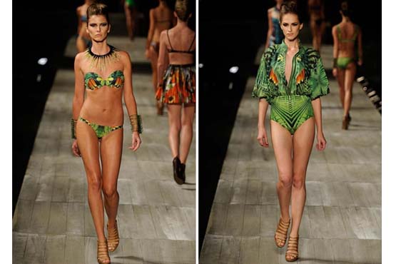 Tropicalismo nos bikinis deste verão.