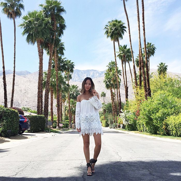 Foto: Reprodução / <a href="http://www.songofstyle.com/2015/04/coachella-2015.html" target="_blank">Song of Style</a>