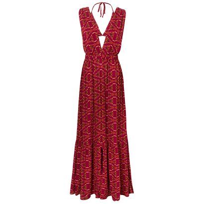 Vestido Farm por R$429,00 na <a href="https://www.oqvestir.com.br/vestido-longo-nubela-farm-vinho.html " target="blank_">OQVestir</a>