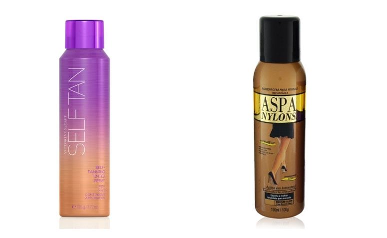 Muito conhecida pelos sprays de cabelo, a Aspa, lançou um produto em spray com efeito de bronzeado instantâneo para as pernas, para trazer o efeito angel das passarelas para a vida real.