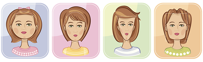 formato do rosto Cortes de cabelo feminino (36 fotos)