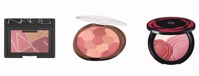 Soul Shine NARS por R$175 na Sephora | Aquarela rosado por R$31,80 na Natura | Camellia Shiseido por R$250 na Beleza na Web