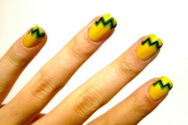 unhas copa verde amarelo 03 Looks para a Copa do Mundo: como se vestir para torcer pelo Brasil