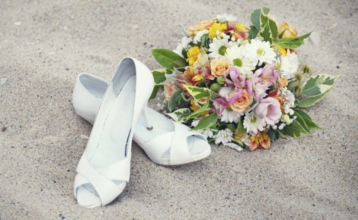 sandalia de casamento noiva