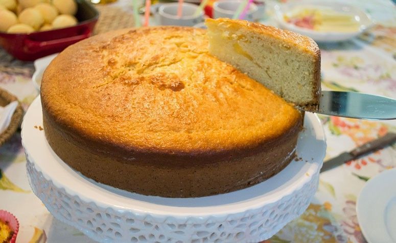 Bolo de fubá de liquidificador. Foto: Reprodução / Cozinha Travessa