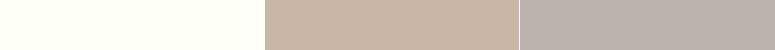 Da esquerda para a direita: Sherwin-Williams Ibis White (SW 7000); Sand Dune (SW 6086); Sensible Hue (SW 6198) | Imagem: Dicas de Mulher