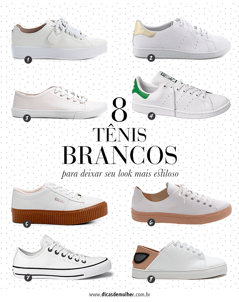 tenis branco bonito