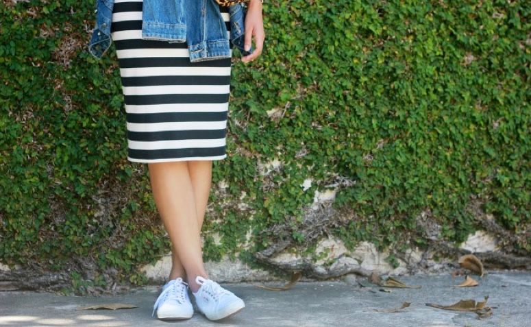 tenis confortavel para usar com vestido