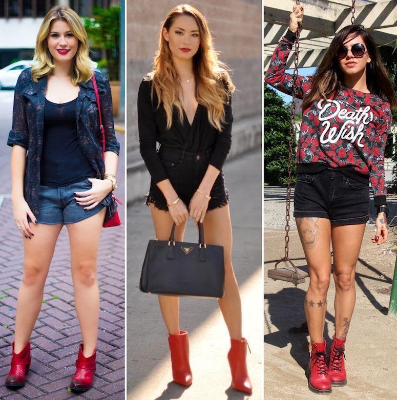 short com bota tratorada