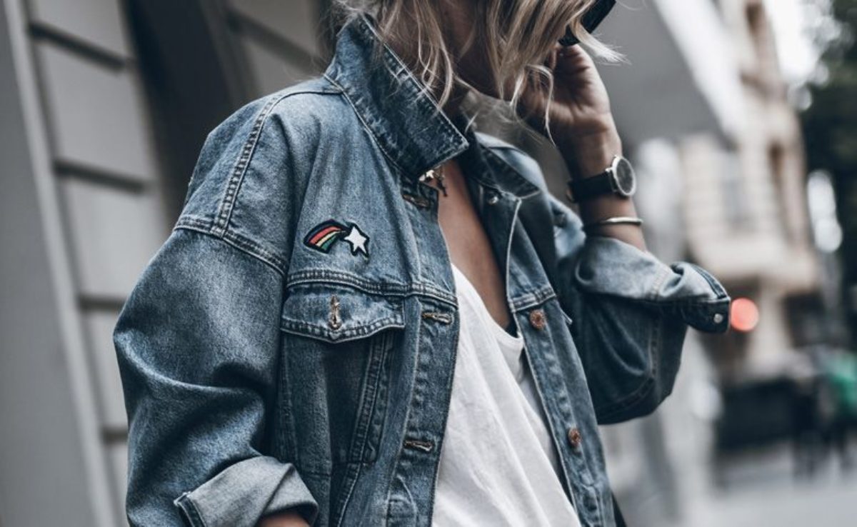 jaqueta jeans escrita