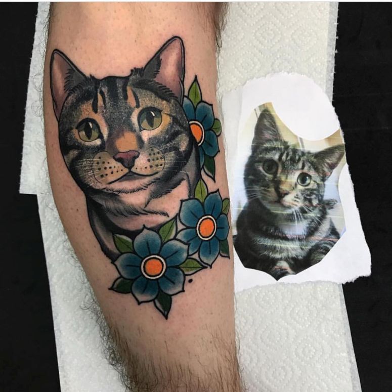 55 tatuagens para encantar e inspirar quem ama gatos
