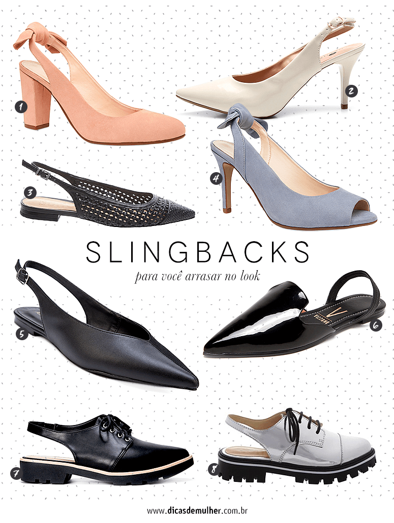 sapatos slingback
