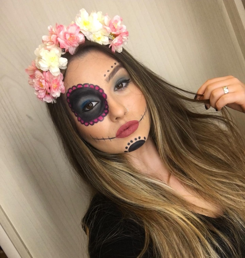 Maquiagem de caveira mexicana: 35 fotos e vídeos com tutoriais