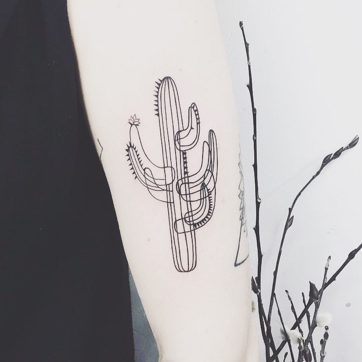 Tatuagem Cacto e regador - 7 cm | Edu Cursino