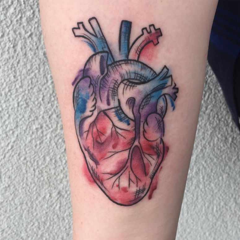 Tatuagens de coração 65 inspirações que vão te deixar