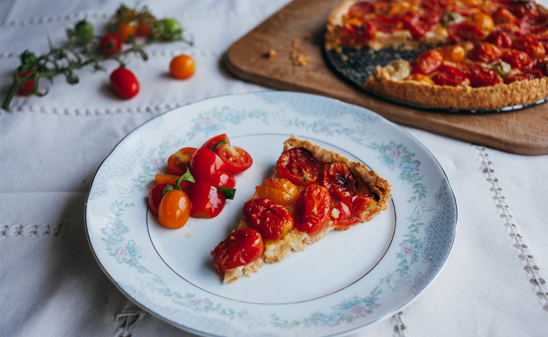 Imagem de torta salgadas de tomates