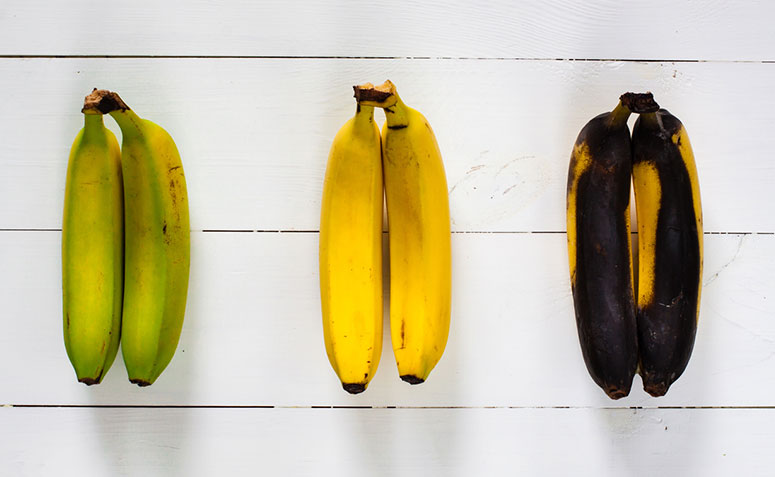 Em qual estágio devo consumir a banana? Qual é mais saudável?