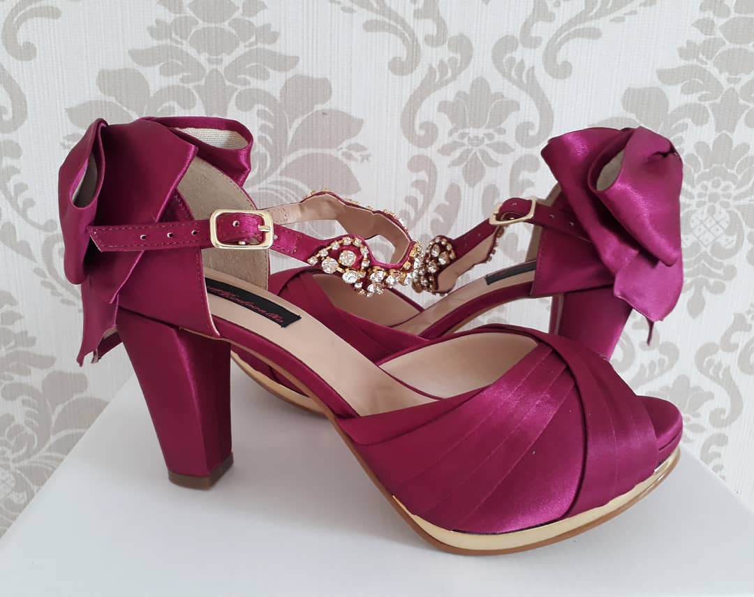 sapato de noiva pink