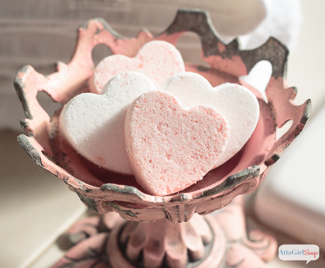 heart homemade bath bombs sugar scrub cubes 5