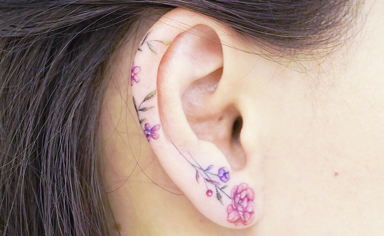 60 tatuagens na orelha inspiradoras que te deixarão apaixonada
