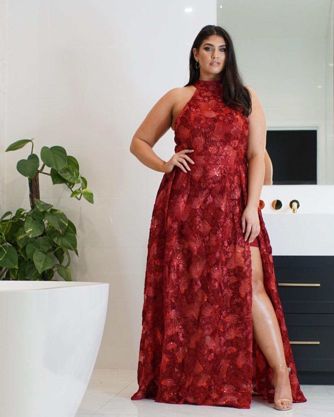 modelo vestido festa plus size