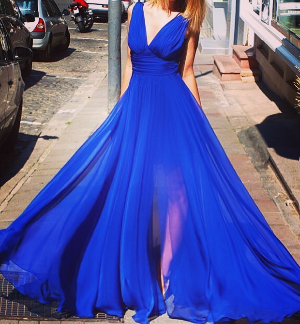 vestido casamento azul royal