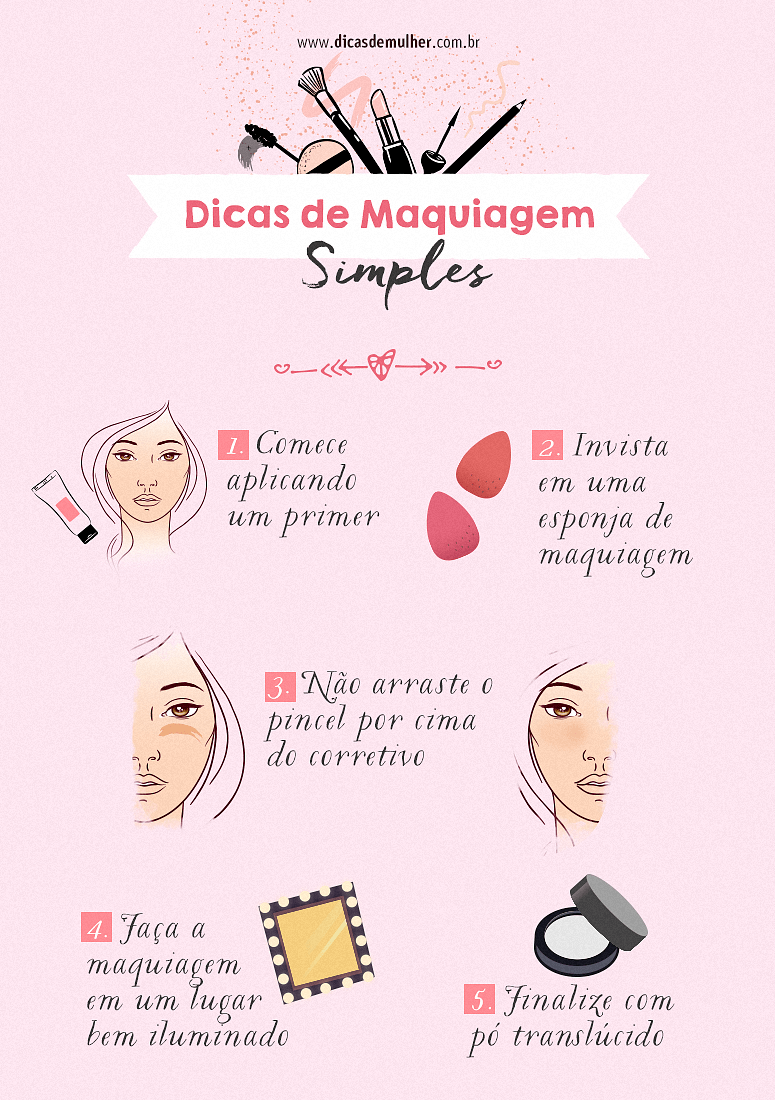 Como fazer Maquiagem simples-aprenda o passo a passo,dicas e