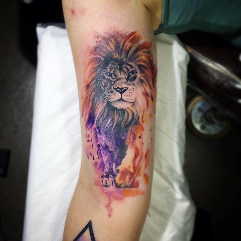 Tatuagem de leão inspirese em 80 artes representando o