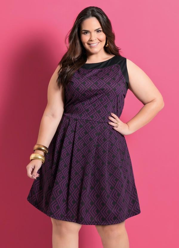 vestido plus size festa curto tamanho 48