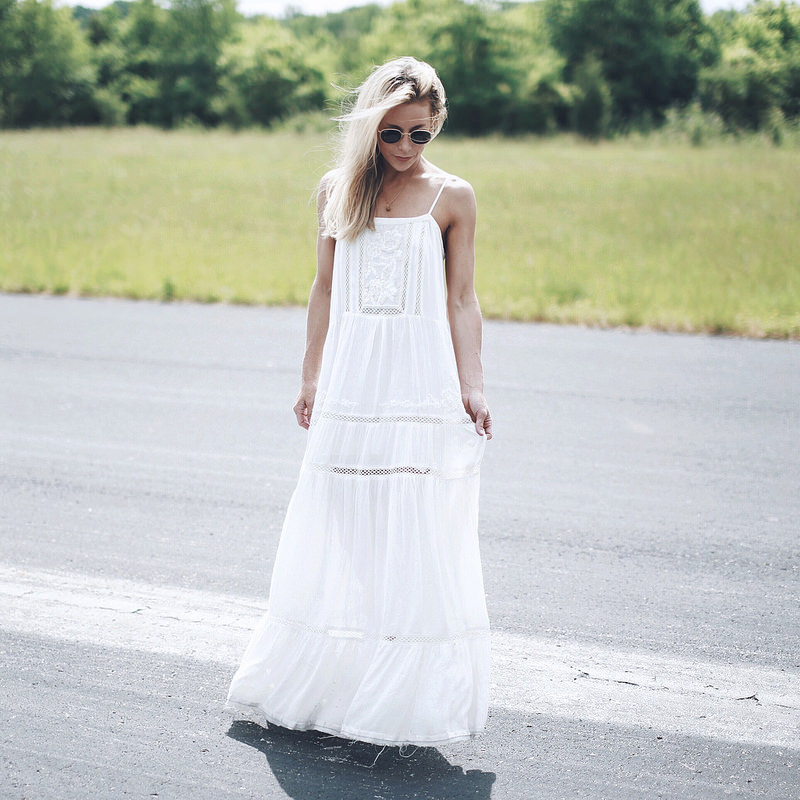 vestido branco longo boho