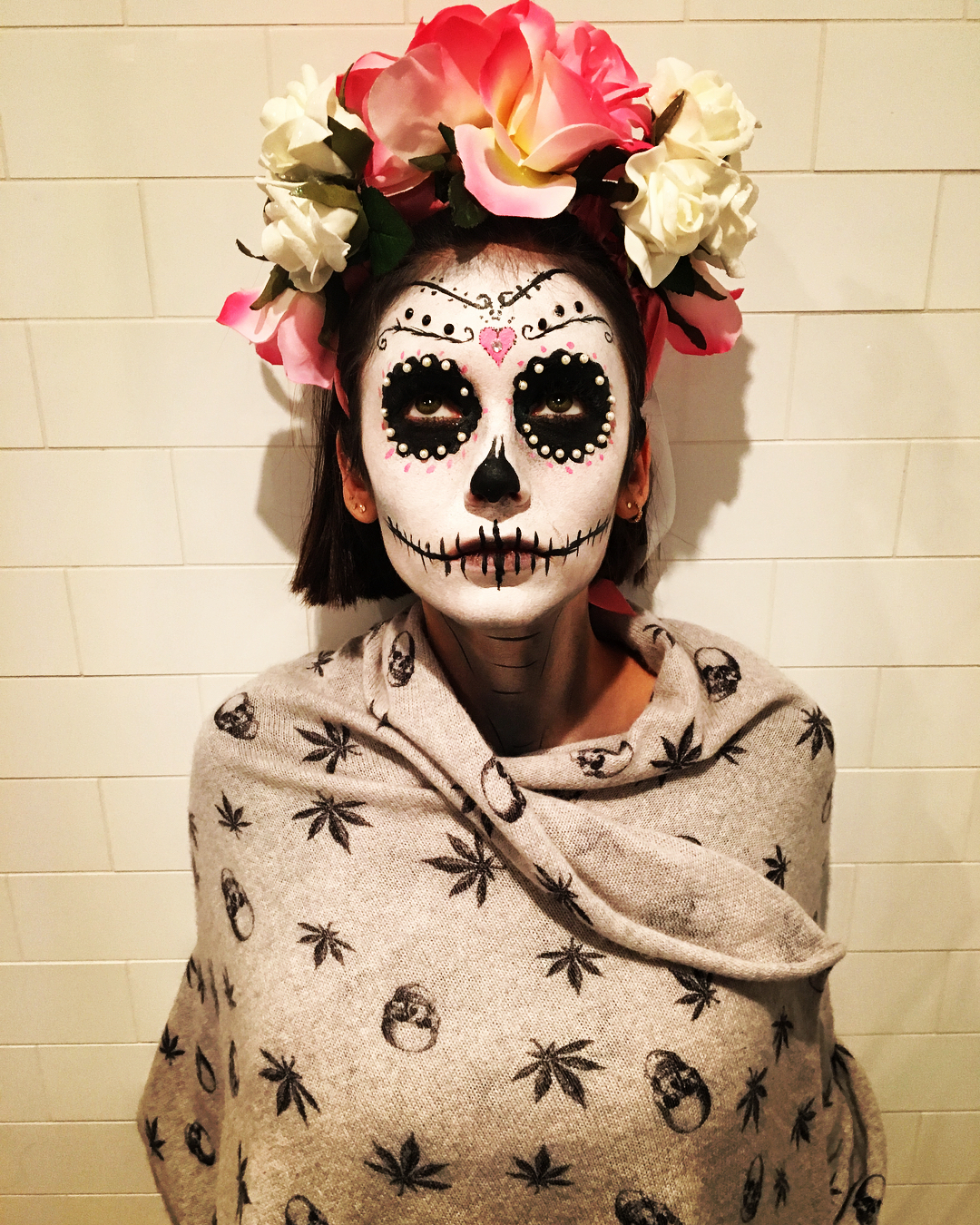 Make Caveira - HALLOWEEN ♥ (skull makeup) 