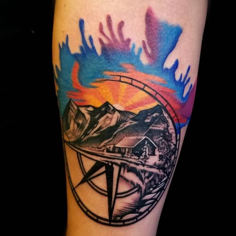 Compass Marine Компасс em 2020 | Tatuagem bussola, Desenho de tatuagem  rosa, Tatuagem de bussula