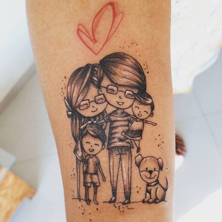 Tatuagem de família: 90 opções para registrar todo o seu amor