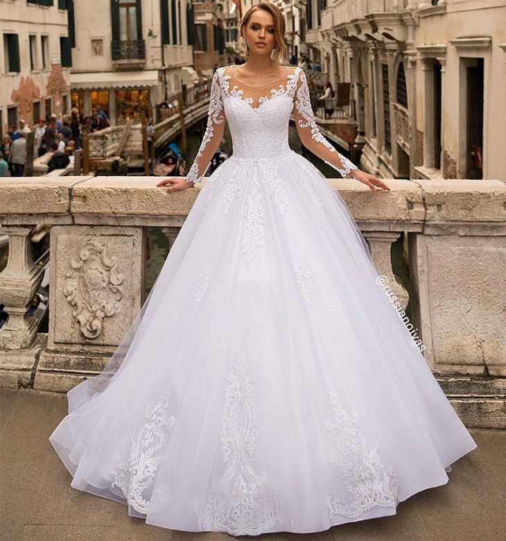 vestido de noiva estilo princesa 2018